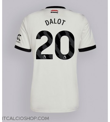 Manchester United Diogo Dalot #20 Terza Maglia 2024-25 Manica Corta